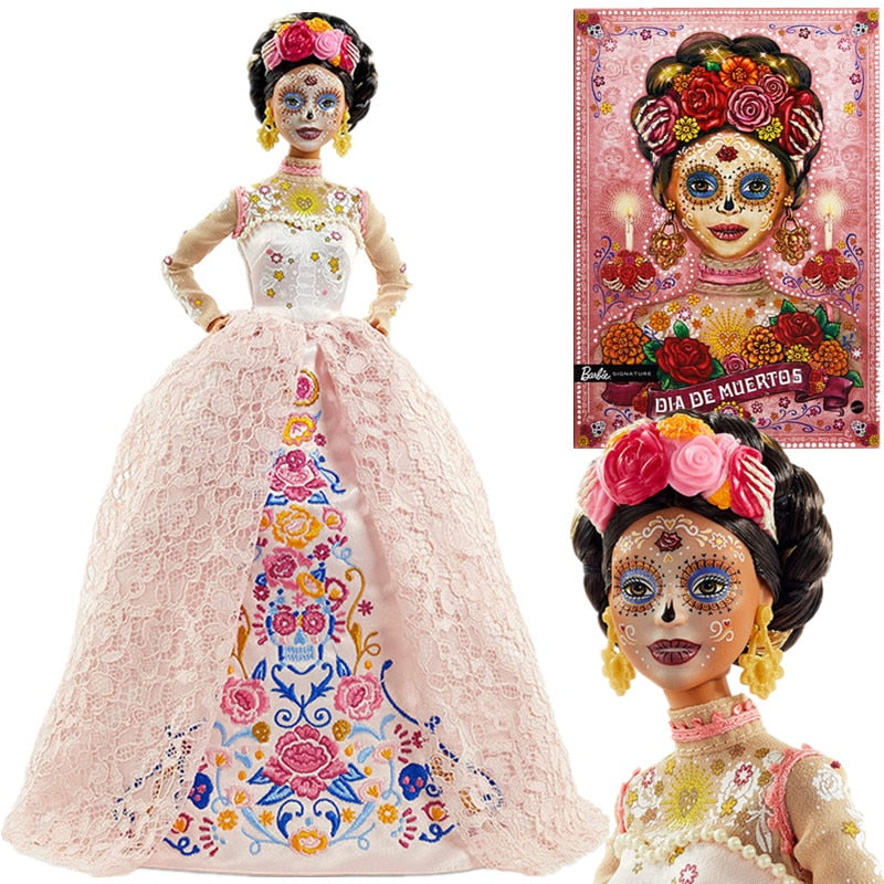 New Barbie Dolls Mexico Death Day Barbie 2020 Dia De Muertos Doll Collection Edition Toys Girls Gifts