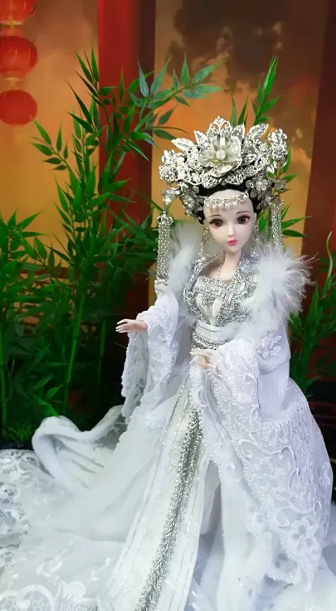 Chinese Style Doll 30CM In Gorgeous Wedding Dress Crown
