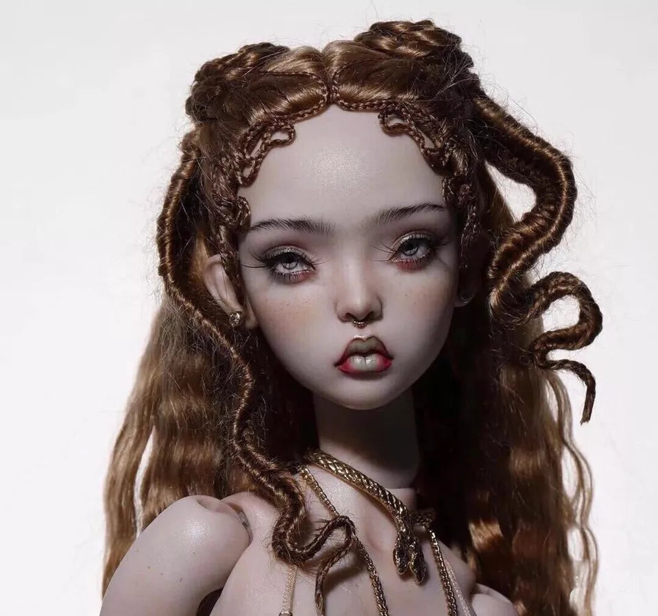 Handmade Mohair BJD Wig, 4-5in