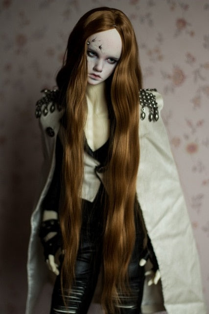 BJD doll wigs long curly claybank hair wigs for 1/3 BJD DD SD doll High-temperature wire wigs doll accessories